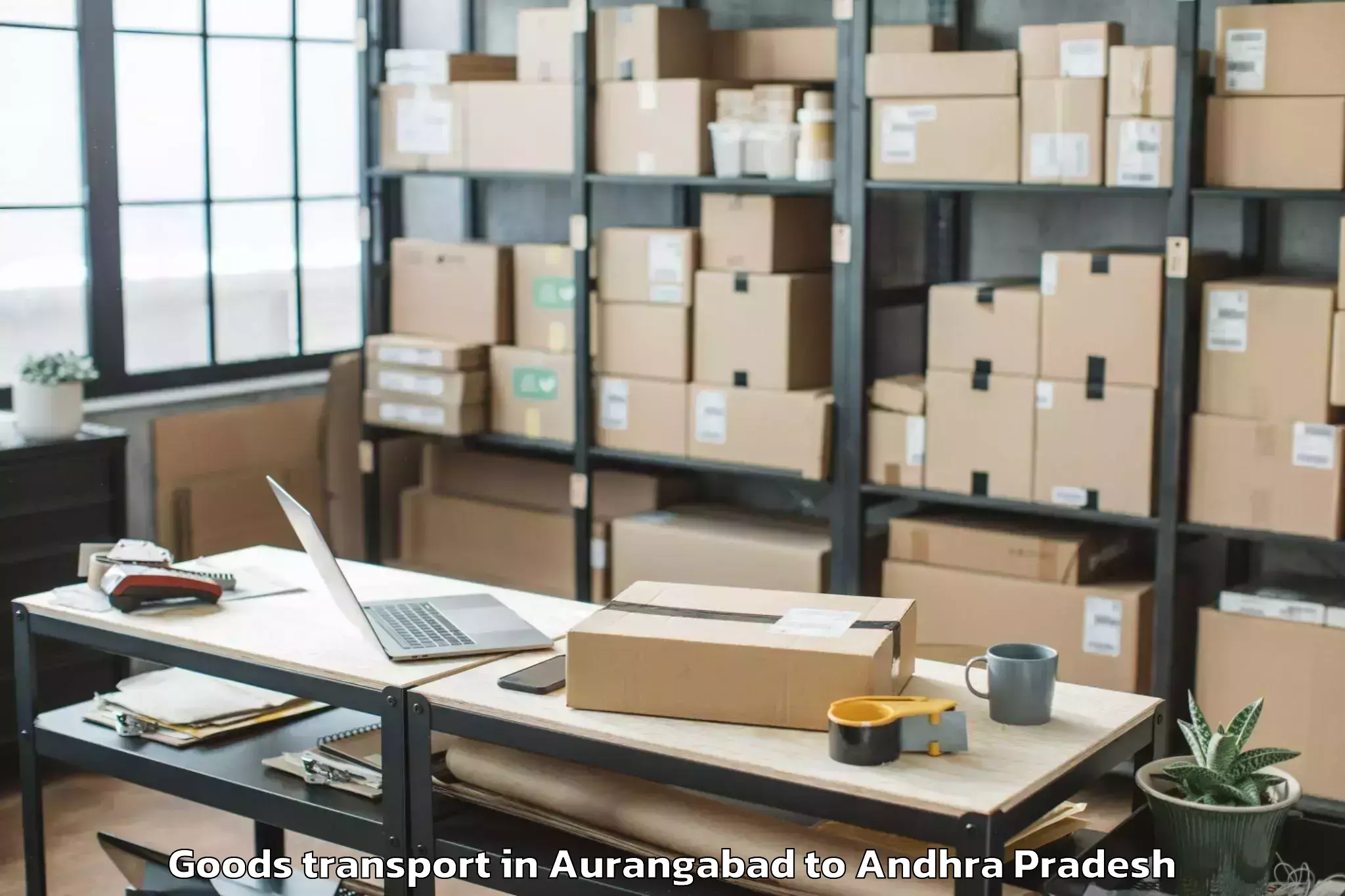 Professional Aurangabad to Nuzendla Goods Transport